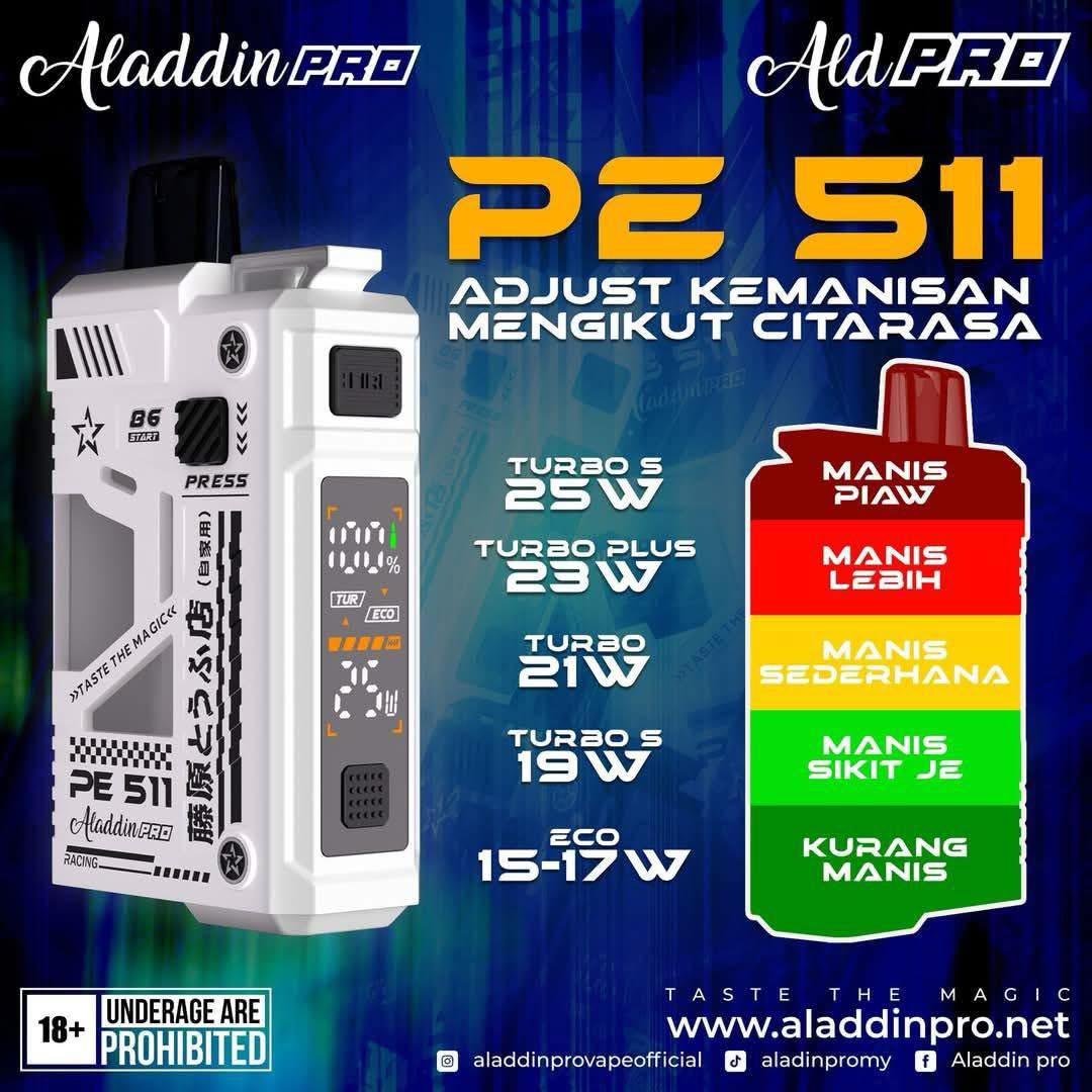 STARTER KIT ALADDIN PRO PE 511 18000 PUFFS