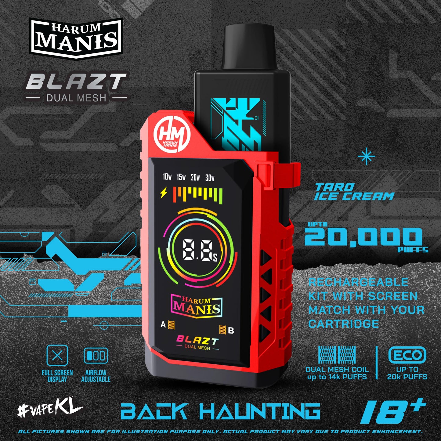 STARTER KIT HARUM MANIS 20000 PUFFS