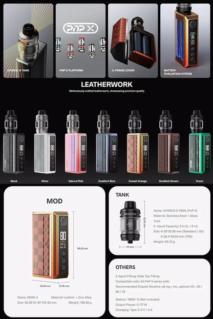 DEVICE KIT DRAG 5 by VOOPOO ( WITHOUT BATTERY )