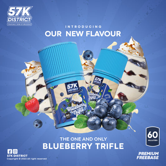 FREEBASE BLUEBERRY TRIFLE 60ML by 57K DISTRICT