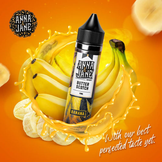 FREEBASE BUTTERSCOTCH BANANA 60ML by ANNA & JANE