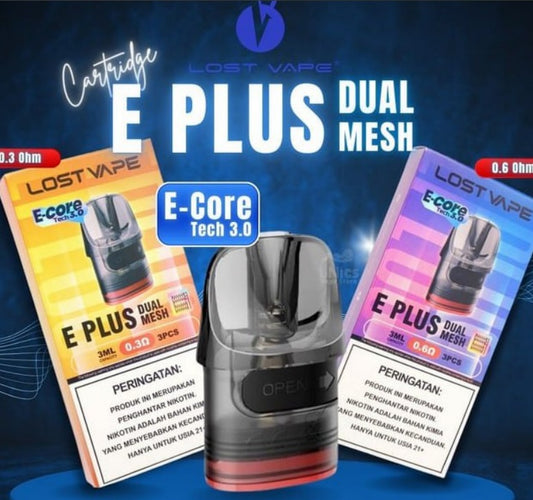 CARTRIDGE E PLUS THELEMA by LOST VAPE 0.30Ω 0.60Ω ( 3 PODS )