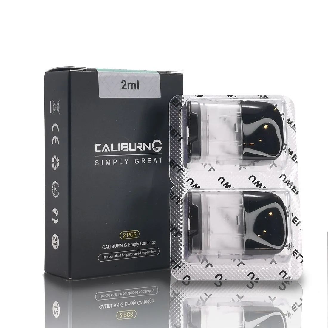 CARTRIDGE CALIBURN G2 2ML EMPTY ( 1 BOX )