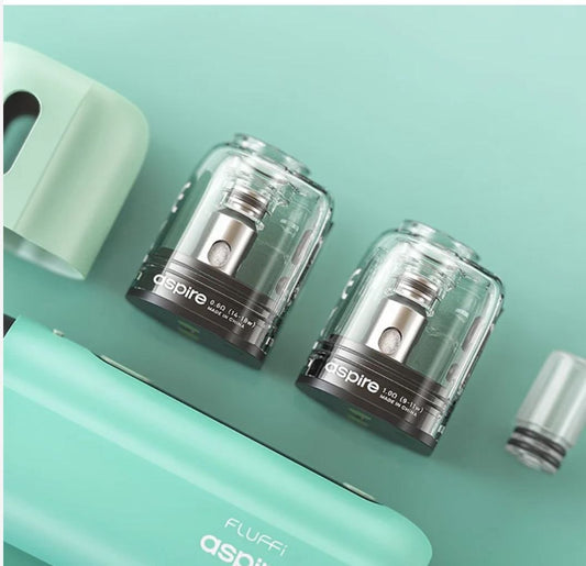 CARTRIDGE FLUFFI POD by ASPIRE 0.6Ω 1.0Ω ( 2 PODS )