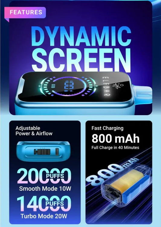 RAYA D2 20000 PUFFS BY ELF BAR