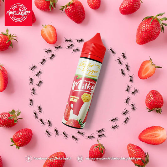 FREEBASE GOLD DIGGER STRAWBERRY MILKY 60ML by FAKELIQUID