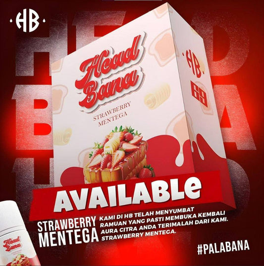 FREEBASE STRAWBERRY MENTEGA 60ML by HEAD BANA