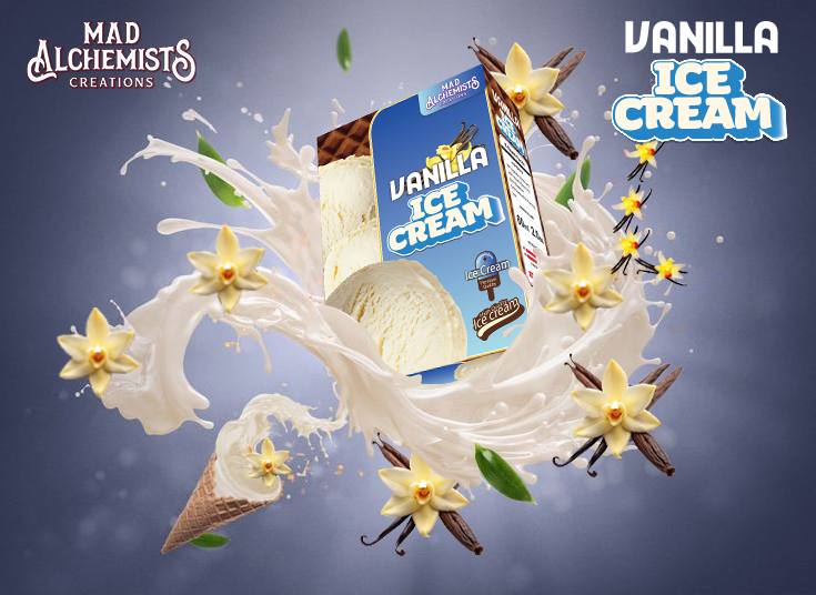 FREEBASE VANILLA ICE CREAM 60ML by MAD ALCHEMIST