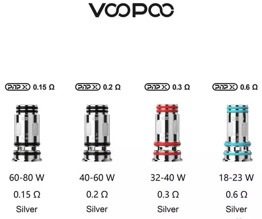OCC PNP X 0.15Ω 0.2Ω 0.3Ω 0.45Ω 0.6Ω by VOOPOO ( 5 PCS )