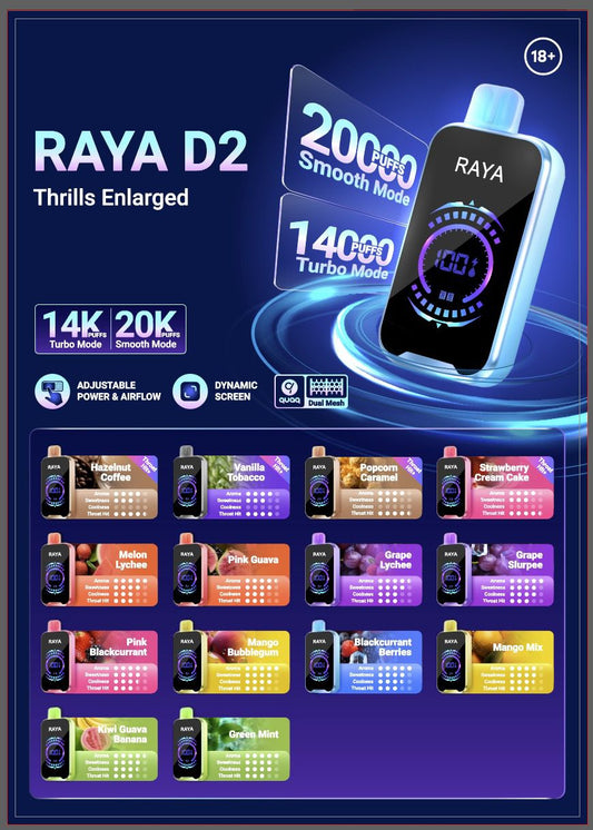 RAYA D2 20000 PUFFS BY ELF BAR